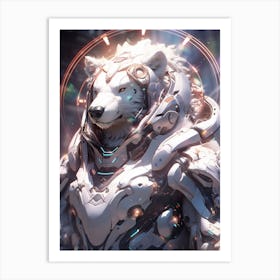 Futuristic Polar Bear Art Print