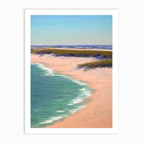 Atlantic City Beach New Jersey Monet Style Art Print