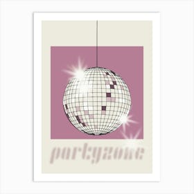 Celebrate The 80s Partyzone Pink Art Print