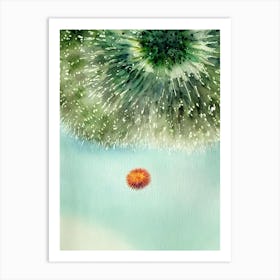 Sea Urchin Storybook Watercolour Art Print