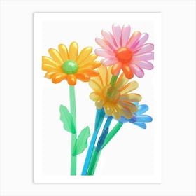 Dreamy Inflatable Flowers Gerbera Daisy 1 Art Print