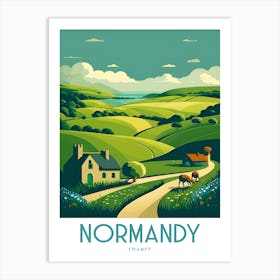 Normandy TravePoster Art Print