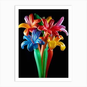 Bright Inflatable Flowers Kangaroo Paw 1 Art Print