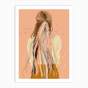 Boho Chick Art Print