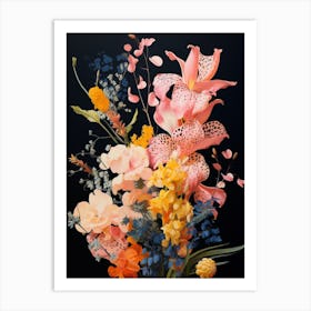 Surreal Florals Snapdragon 1 Flower Painting Art Print