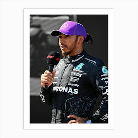 Lewis Hamilton Of Great Britain Art Print