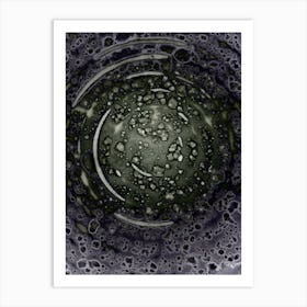 Alcohol Ink Abstraction Black Hole Art Print