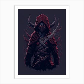 Evil Shadow Ninja Art Print