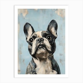 Minimal Frenchie 3 Art Print