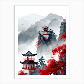 Chinese Pagoda 12 Art Print