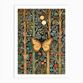 William Morris Butterfly In The Woods Art Print