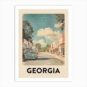 Georgia Vintage Travel Poster 1 Art Print