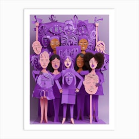 Purple People Art Print