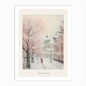 Dreamy Winter Painting Poster Vienna Austria 3 Art Print