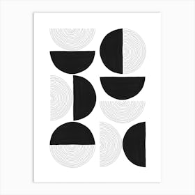 Abstract Circles Art Print