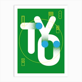 TYO #1 Green/White Art Print