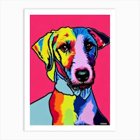 Bedlington Terrier Andy Warhol Style Dog Art Print