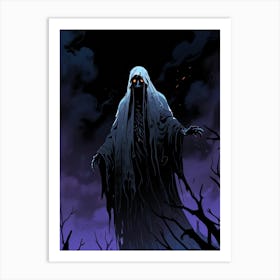 Spooky Ghost 1 Art Print