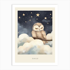 Sleeping Baby Eagle 1 Nursery Poster Art Print