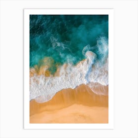 Aerial View Of A Beach 117 Art Print