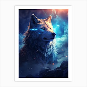 Wolf In The Sky Art Print