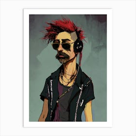 Punk Rocker Art Print