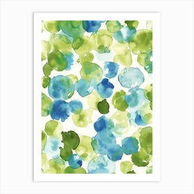 Watercolor Blots Art Print