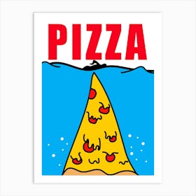 Pizza Poster Parody Art Print