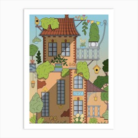 Countryside house Art Print