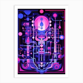 Energy And Vibrations Abstract Geometric 9 Art Print