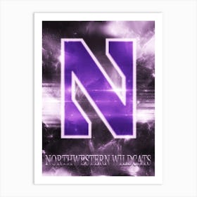 Northwestern Wildcats Art Print