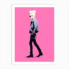 Clean Pink Punk Power Art Print