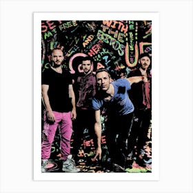 coldplay band music Art Print