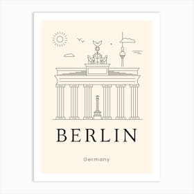 Berlin Landmark Art Print