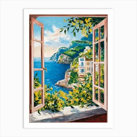 Open Window To The Sea Art Print