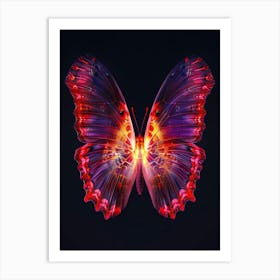 Abstract Butterfly 4 Art Print