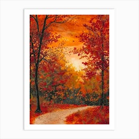 Fall Autumn Fores 2 Art Print