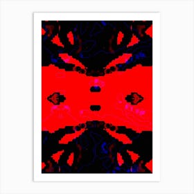Abstract Red And Blue 7 Art Print