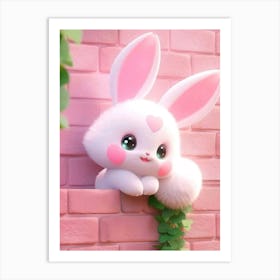 Cute Bunny Art Print