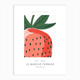 Strawberries Le Marche Fermier Poster 4 Art Print