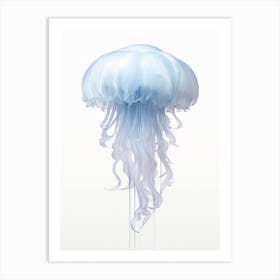 Lions Mane Jellyfish Watercolour 4 Art Print