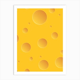 Cheese Texture Art Print