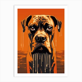 Boxer Canvas Print Art Print