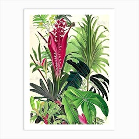 Jungle 1 Botanicals Art Print