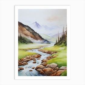 Mountain Stream.4 Art Print