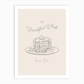 The Breakfast Club - Cream Art Print