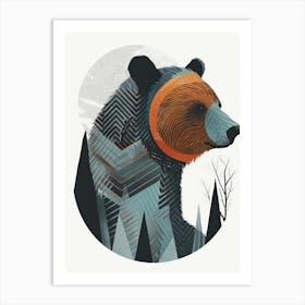 Bear Canvas Print Art Print