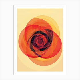 Abstract Rose 1 Art Print