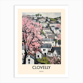 Clovelly (Devon) Painting 3 Travel Poster Art Print