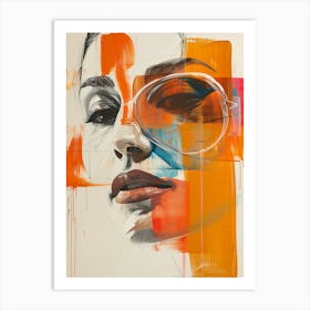 Woman With Glasses Art Print